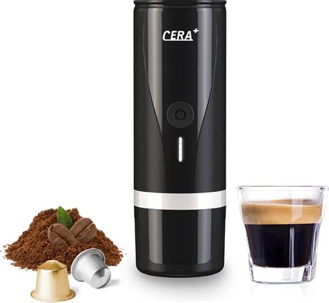 CERA Machine à expresso portable Cafetière électrique compacte