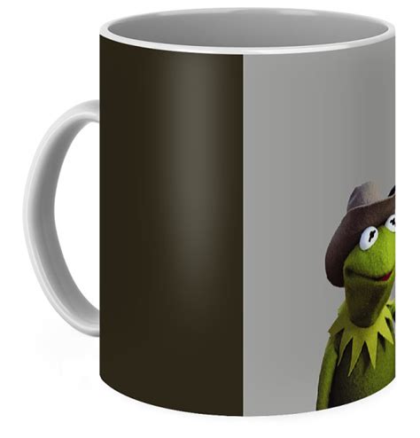 Kermit The Frog Cowboy Howdy Meme Reaction 80s Coffee Mug By Julie