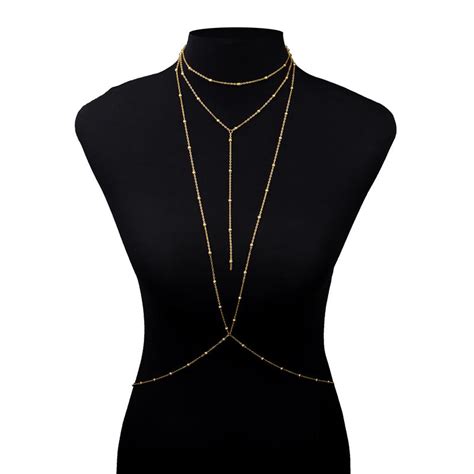 18k Bikini Bra Chain Body Jewelry Besharampk
