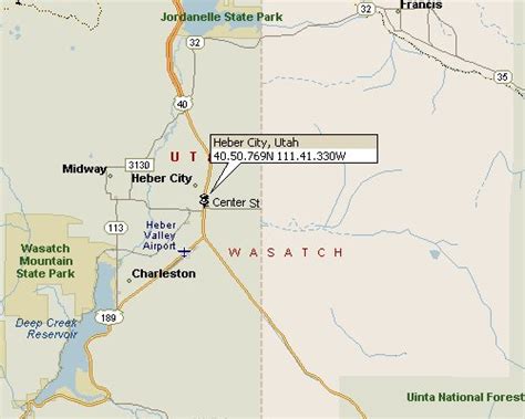 Heber, Utah Map 1