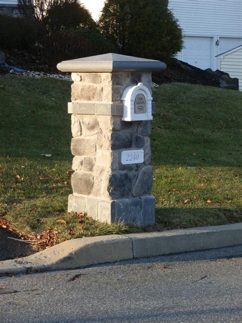 Mailboxes Columns Stone Mailbox Mailbox Design Brick Mailbox