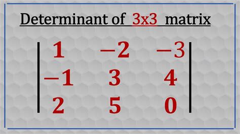 Determinant Of A X Matrix Youtube