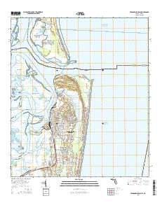 Fort Clinch State Park Topo Map in Nassau County, Florida