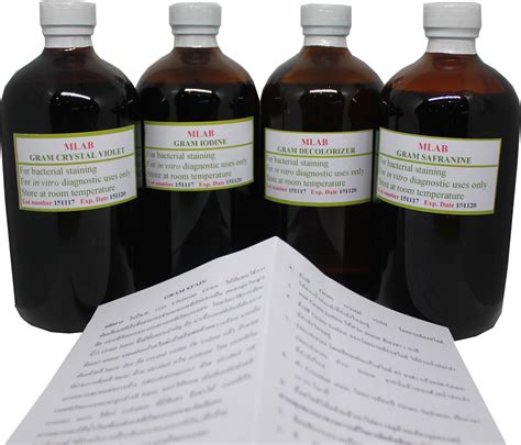 Gram Stain Set 4 x 450 ml.