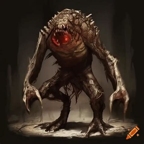 From Software Souls Like Boss Monster Concept Art On Craiyon