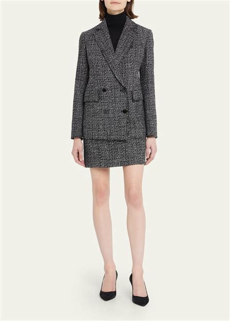 Theory Piazza Noelle Double Breasted Tweed Jacket ShopStyle