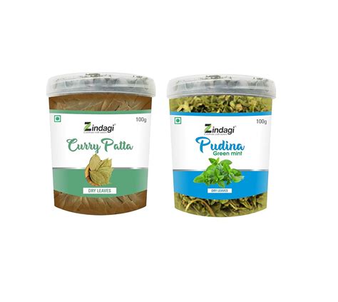 Zindagi Curry Patta Natural Pudina Dry Leaves Mint Leaf Sun Dried