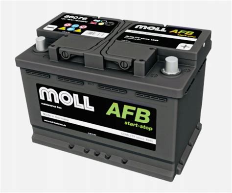 Akumulator 12V 76Ah 760A MOLL Start Stop AFB AGM 86076 86076 za 634 zł