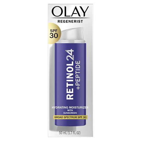 Olay Regenerist Retinol 24 Peptide SPF 30 Hydrating Moisturizer With