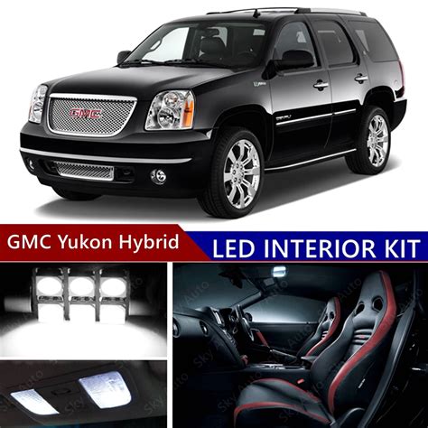 15pcs LED Xenon White Light Interior Package Kit For GMC Yukon Hybrid