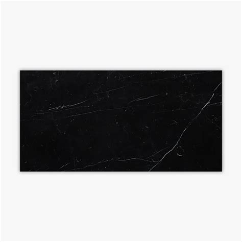 Direct Stone Source Nero Marquina 6 X 12 Marble Wall And Floor Tile