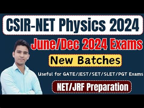 Csir Net Physics Preparation Csir Net June Csir Net December