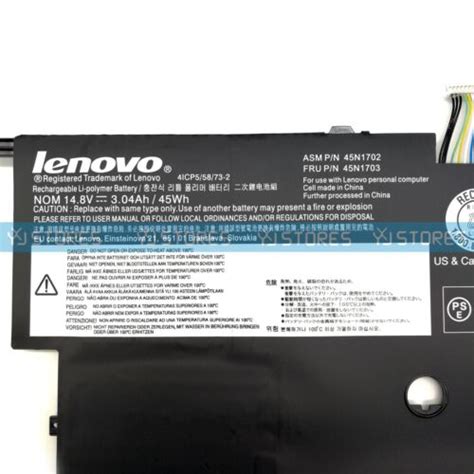 Genuine 45n1701 45n1702 45n1703 Battery For Lenovo Thinkpad X1 Carbon