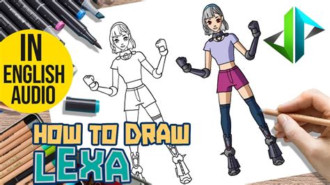 Drawpedia How To Draw New Lexa Skin From Fortnite Step By Step Drawing Tutorial Youtube