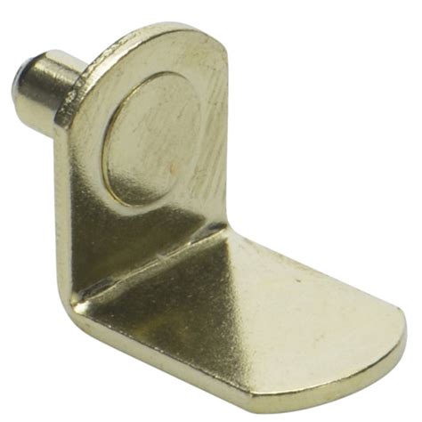 5mm Polished Brass Bracket Shelf Support Pegs For All Fine Cabinetry