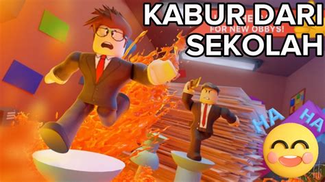 GURU KU IZNIN AKU KABUR DARI SEKOLAH Roblox Escape School Obby