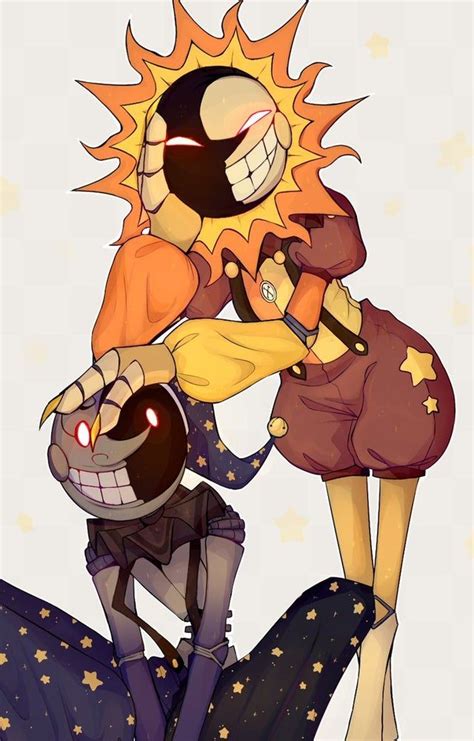 Fnaf Security Breach Fanart Moon Jester And Sun Jester🤡 Fivenightsatfreddys Fnaf Drawings