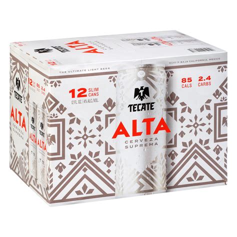 Tecate Alta Beer 12 oz Cans - Shop Beer at H-E-B