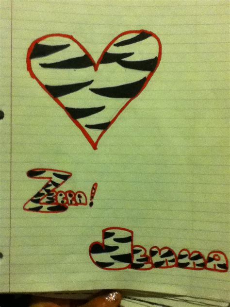 Zebra Heart By Alphagirl19 On Deviantart