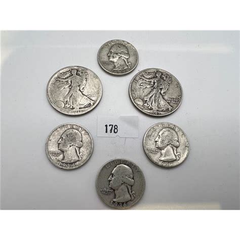 Usa Silver Half And Quarter Dollars Beck Auctions Inc