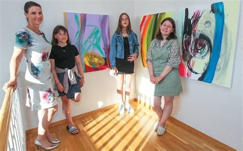 Princess Martha Louise and her daughters visited Ari Behn exhibition