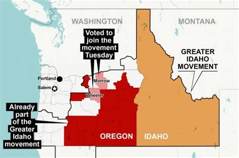 ORE GONE Two More Oregon Counties Vote To Secede Want To Become