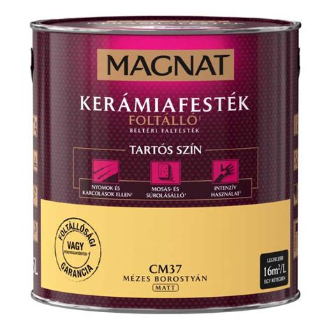 Magnat Ceramic Foltálló Beltéri Kerámia Falfesték Cm37 Mézes Borostyán 25l