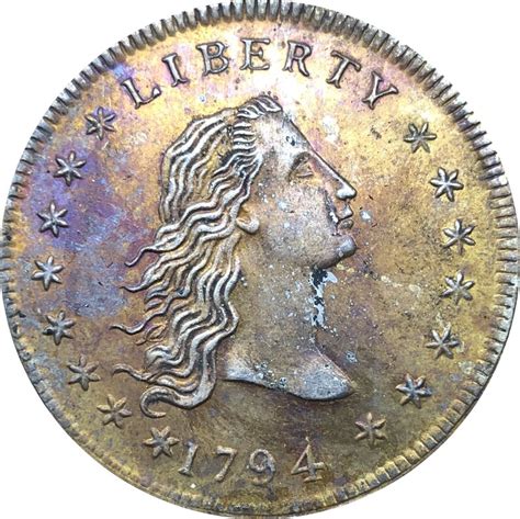 United States Of America Coin 1794 Liberty Flowing Hair One Etsy