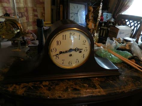 Tambour Mantel Clock With Jewels Franz Hermle Chimes H