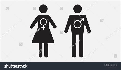 Gender Icon Female Male Sex Icon Stock Vector Royalty Free 1662995740