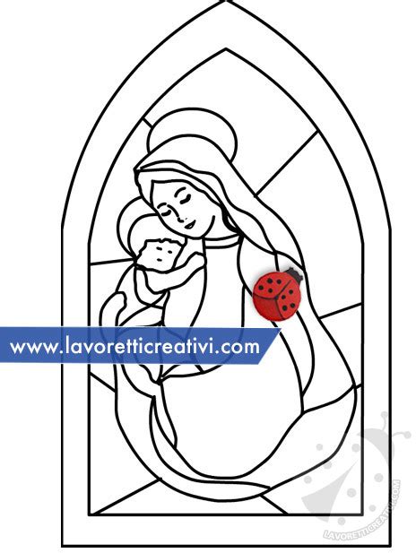 Disegno Madonna Con Bambino Da Colorare Lavoretti Creativi