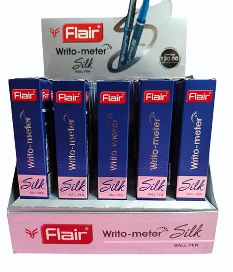 Blue Ink Refill Flair Writo Meter Silk Ball Pen For Writing At Rs