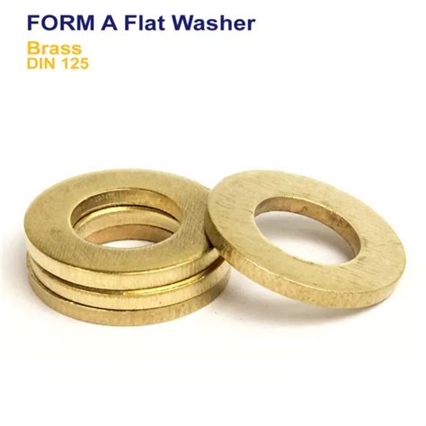 M M M M M M M M M M Form A Flat Washers Brass Din