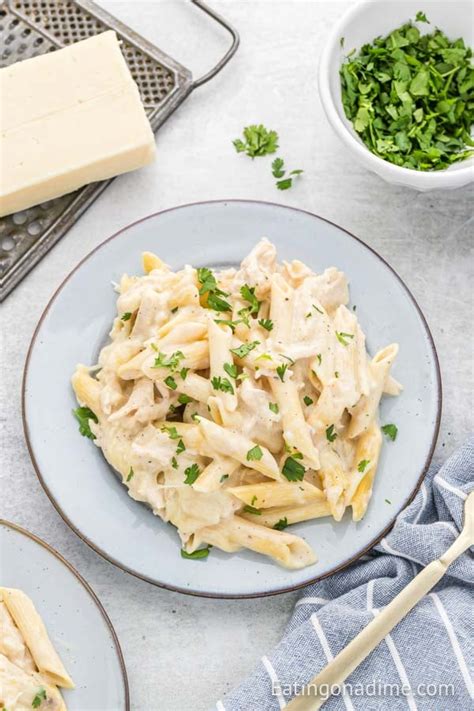 Crock Pot Chicken Alfredo Casserole And Video Easy With Jar Sauce