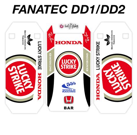 Lucky Strike Bar Honda Classic F1 2000s Livery Lovely Stickers