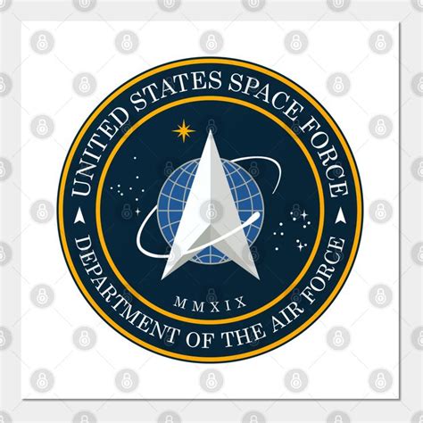 Space Force Logo 2020 Wall And Art Print Space Force Logo Art