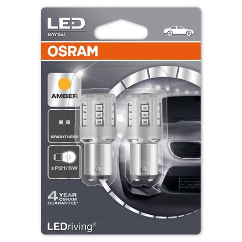 Osram LED Standard PY21 5W 12V 2 5W BAY15D Amber BBN E Shop