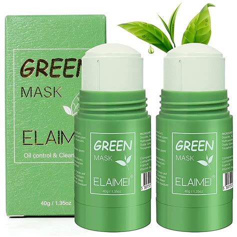 Green Mask Stick Green Stick Grüner Tee Clay Maske Green Tea Mask für