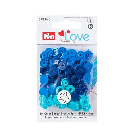 Prym Love Druckknopf Color Snaps Sterne 12 4mm 30 Stück Druckknöpfe