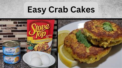 Easy Crab Cakes Recipe By Stove Top Corn Bread Stuffing Easy How To