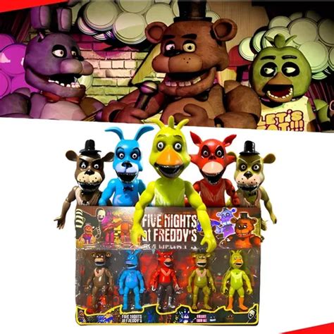 Kit Bonecos Animatronics Five Nights At Freddys Cartelado Frete Grátis