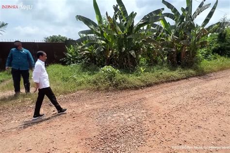 Giliran Jalan Di Jambi Yang Ditinjau Jokowi Rusak Parah