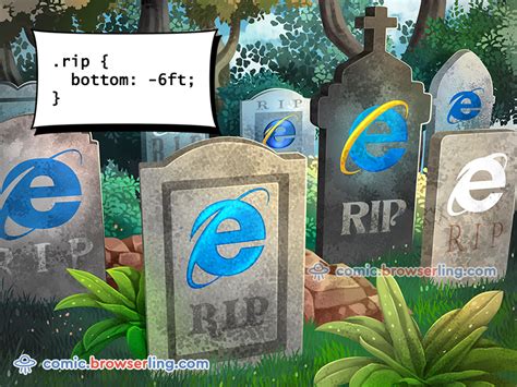 Internet Explorer Graveyard Css Pun By Browserling On Dribbble