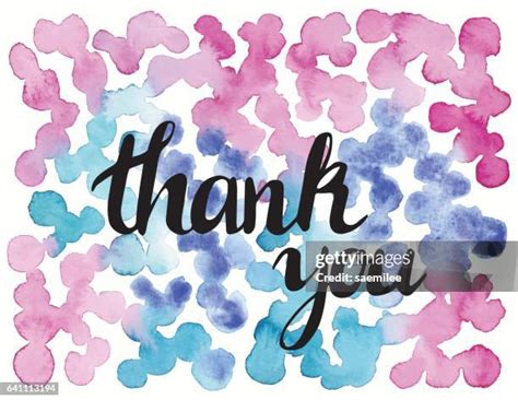108 Thank You Water Colour Stock Photos High Res Pictures And Images