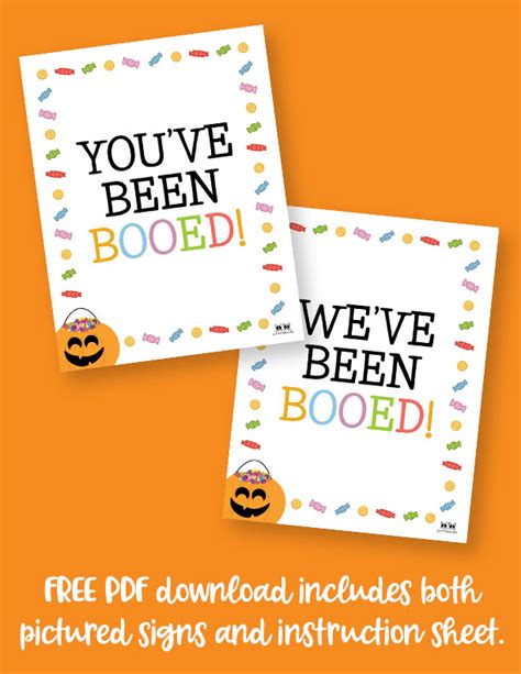 Booed Signs 25 Free Youve And Weve Been Booed Printables Printabulls