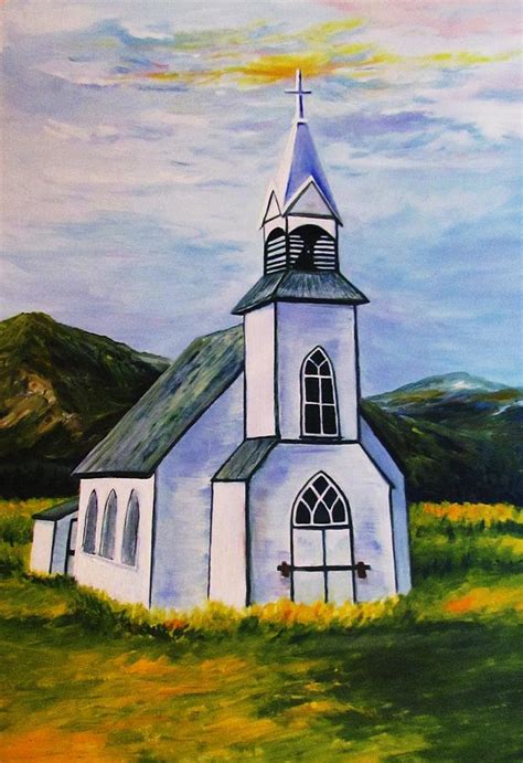 Old Church Painting by Sheri Marean