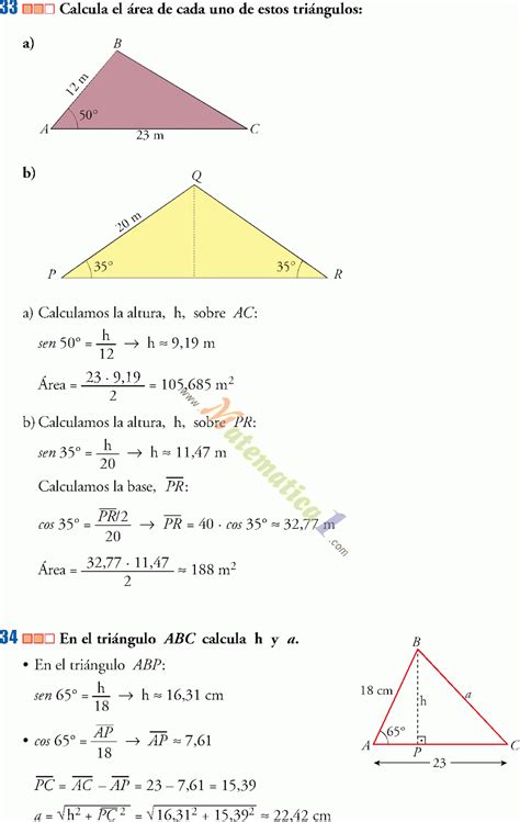 Trigonometria To De Secundaria Eso Ejercicios Resueltos