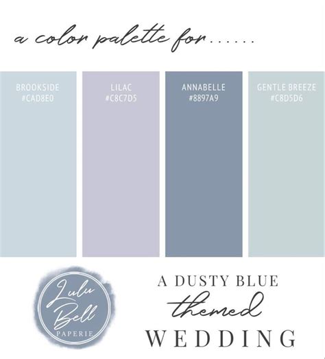 Dusty Blue Wedding Shades Wedding Colors Purple Lavender Color