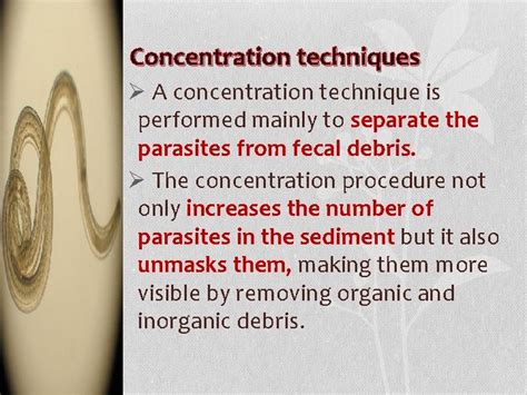 Concentration Methods Of Fecal Parasites By Assistant Lecturer