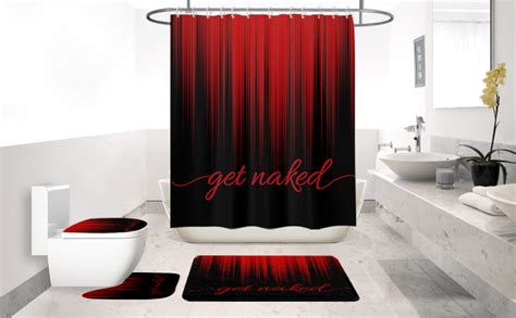 Amazon AAtter Teal And Black Shower Curtain Turquoise Aqua Get Naked Gray Navy Green Silver